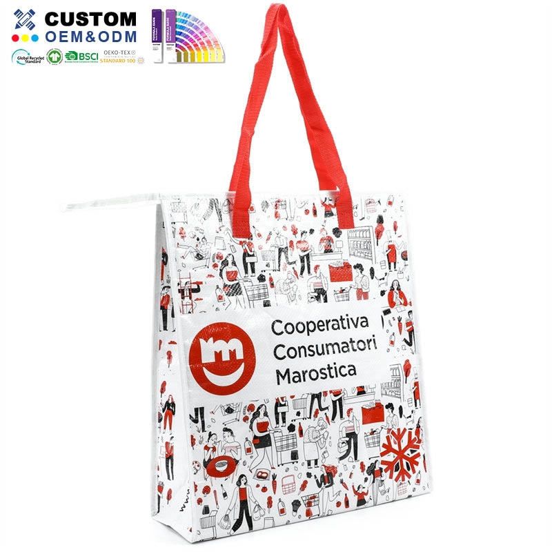 Large Pp Woven Cooler W / Zipper