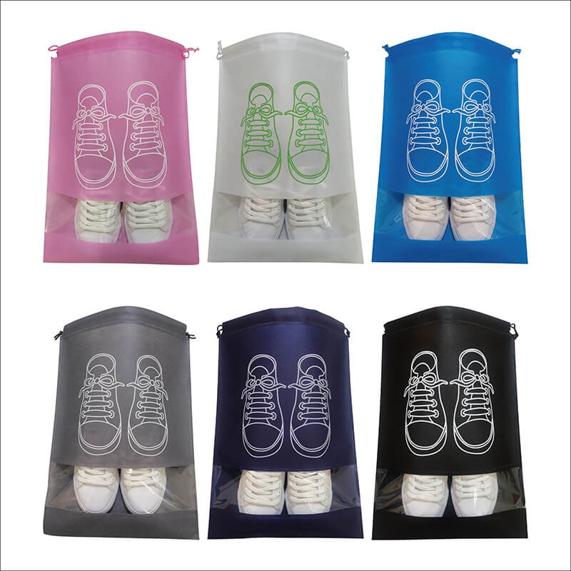 Non-Woven Drawstring Shoe Bags for Travel