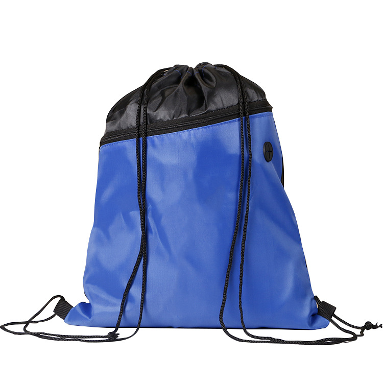 Two-Tone Drawstring Gym Backpack