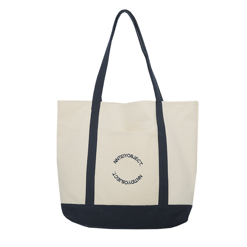 Two Tone Grocery Shopping Tote Bag